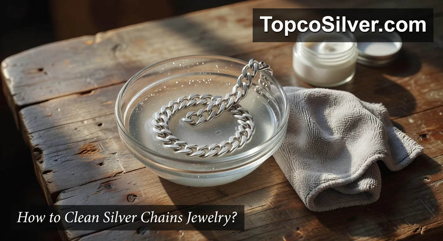 How to Clean Silver Chains Jewelry Untangle, Clean, Dry