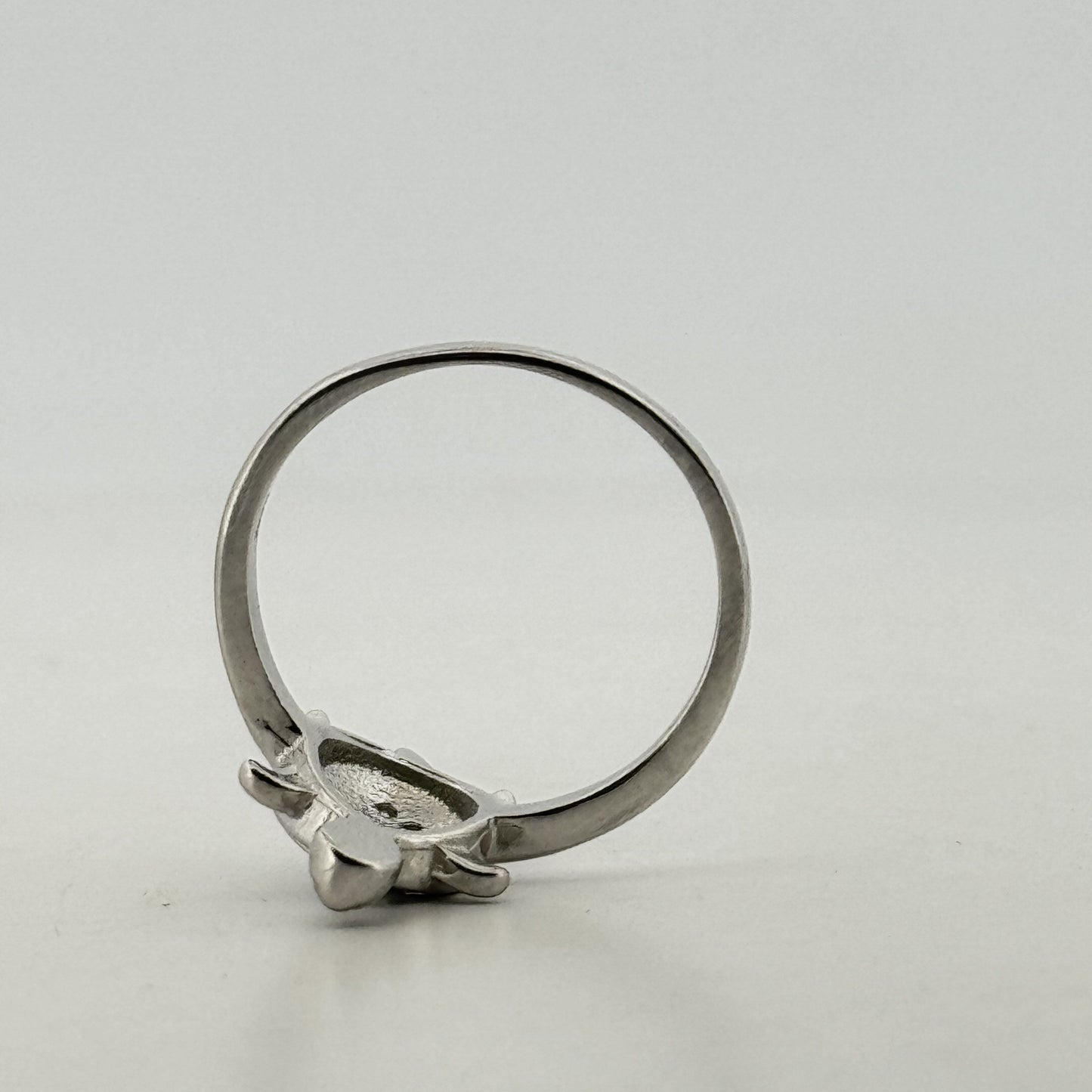 White AD tortoise motif 925 silver ring — auspicious unisex statement for gifting. - image 2
