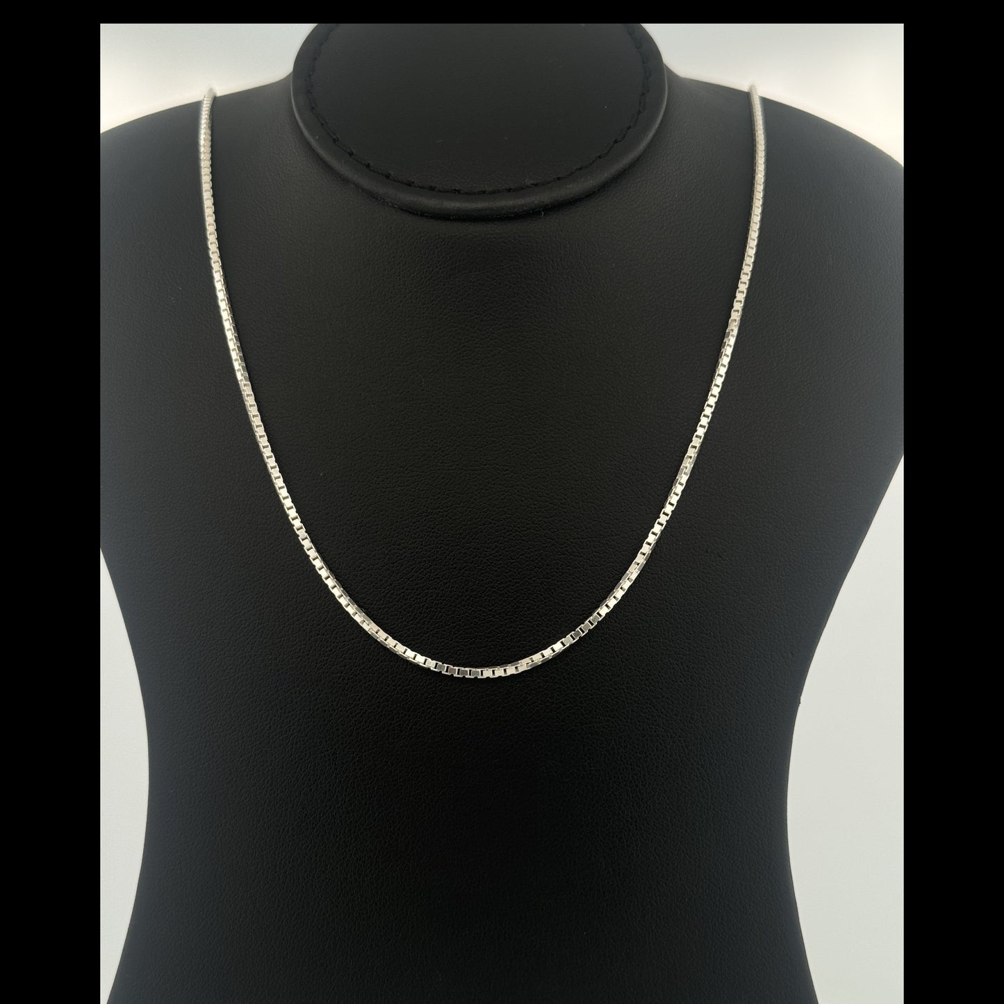 Italian classic box link 925 silver chain | mirror-shine unisex necklace for daily gifting - image 1
