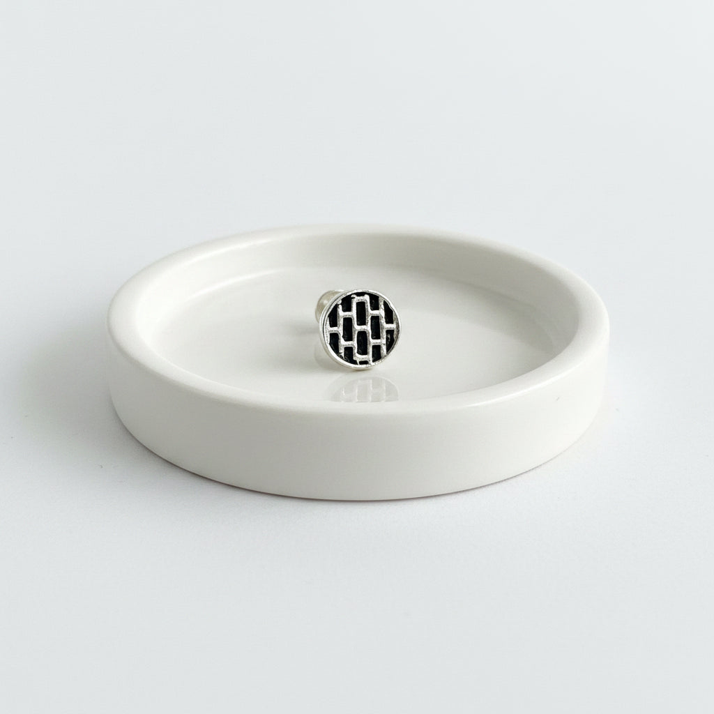 Oxidized 925 Silver Mandala Nose Stud | Artisan Geometric Motif For Office And Festive Wear - image 1