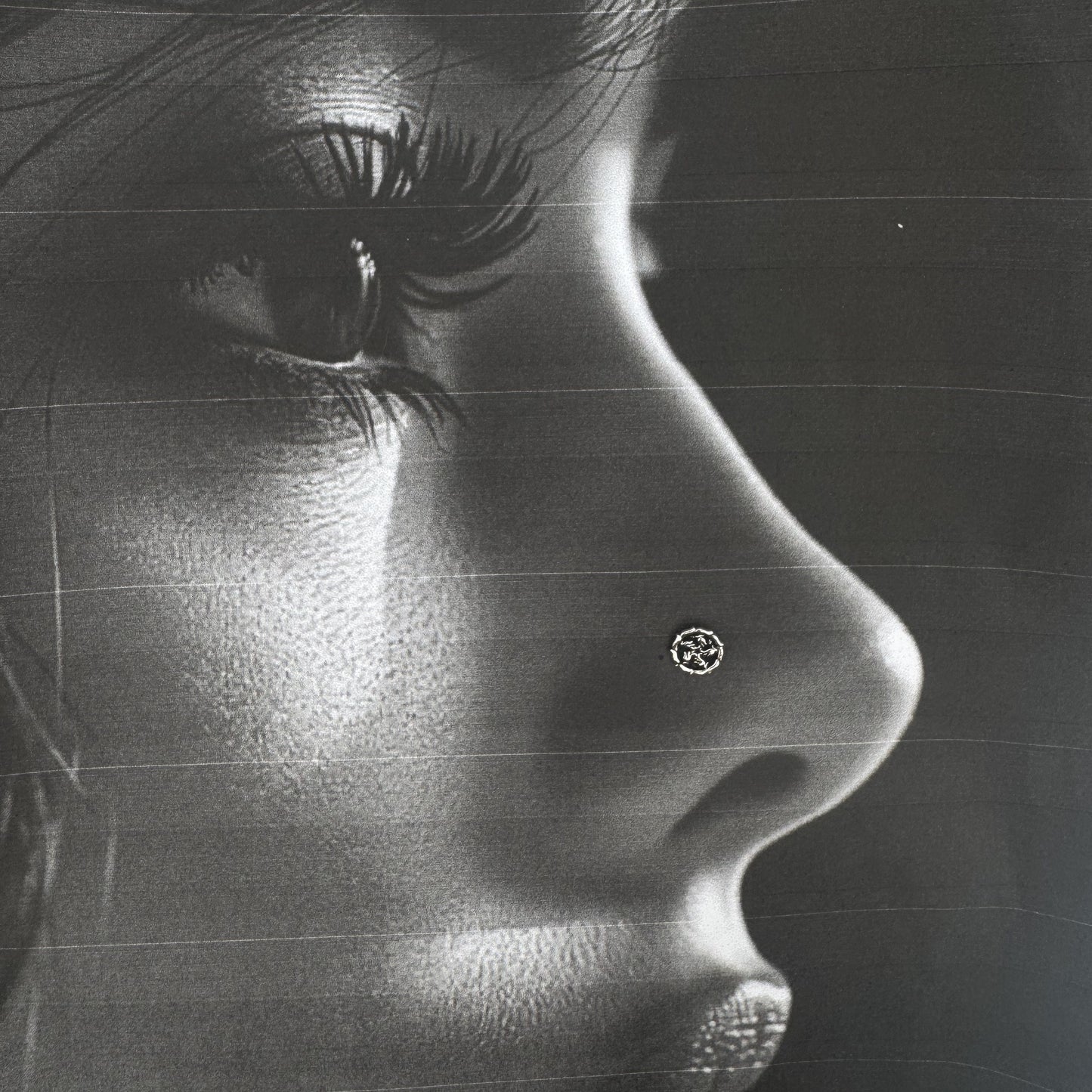 Oxidized 925 Silver Tulip Nose Stud | Hand-Etched Floral Motif For Festive And Daily Wear - image 1