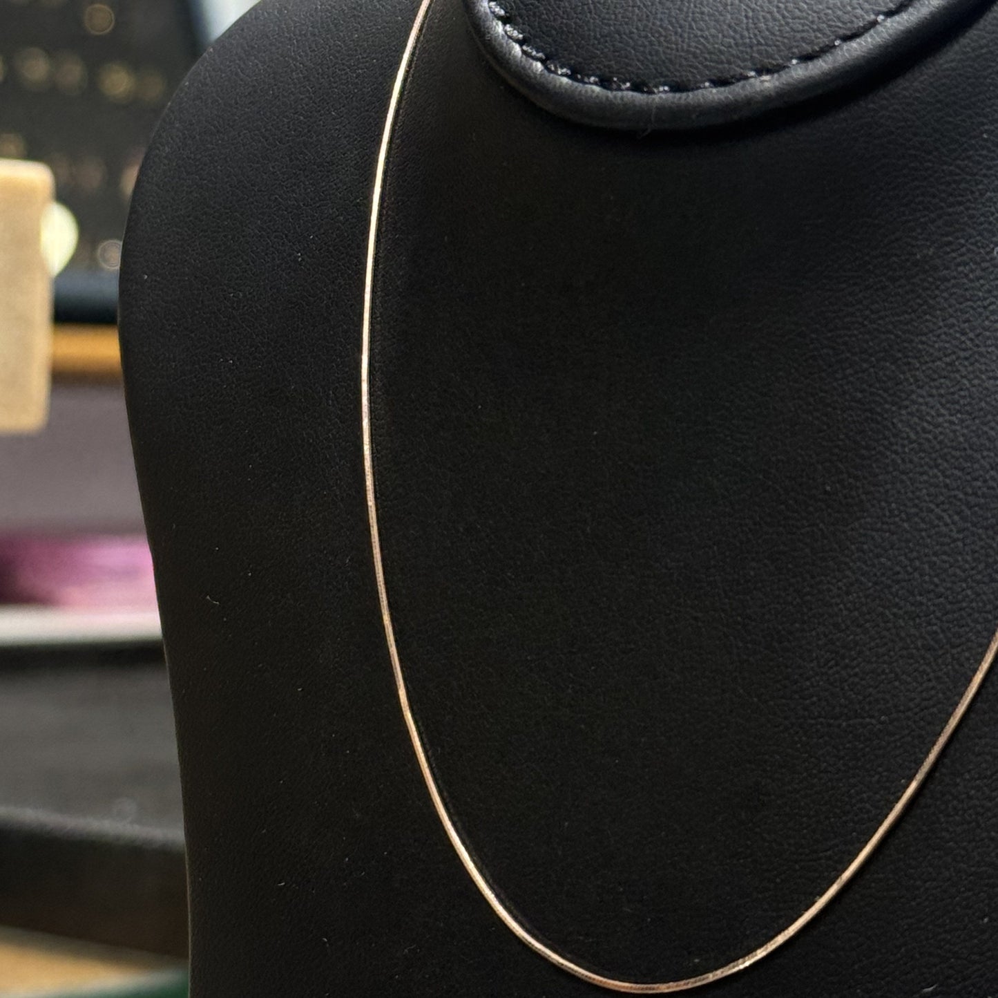 Rose gold Italian snake 925 silver chain | ultra-fine liquid-smooth necklace for daily gifting - image 5
