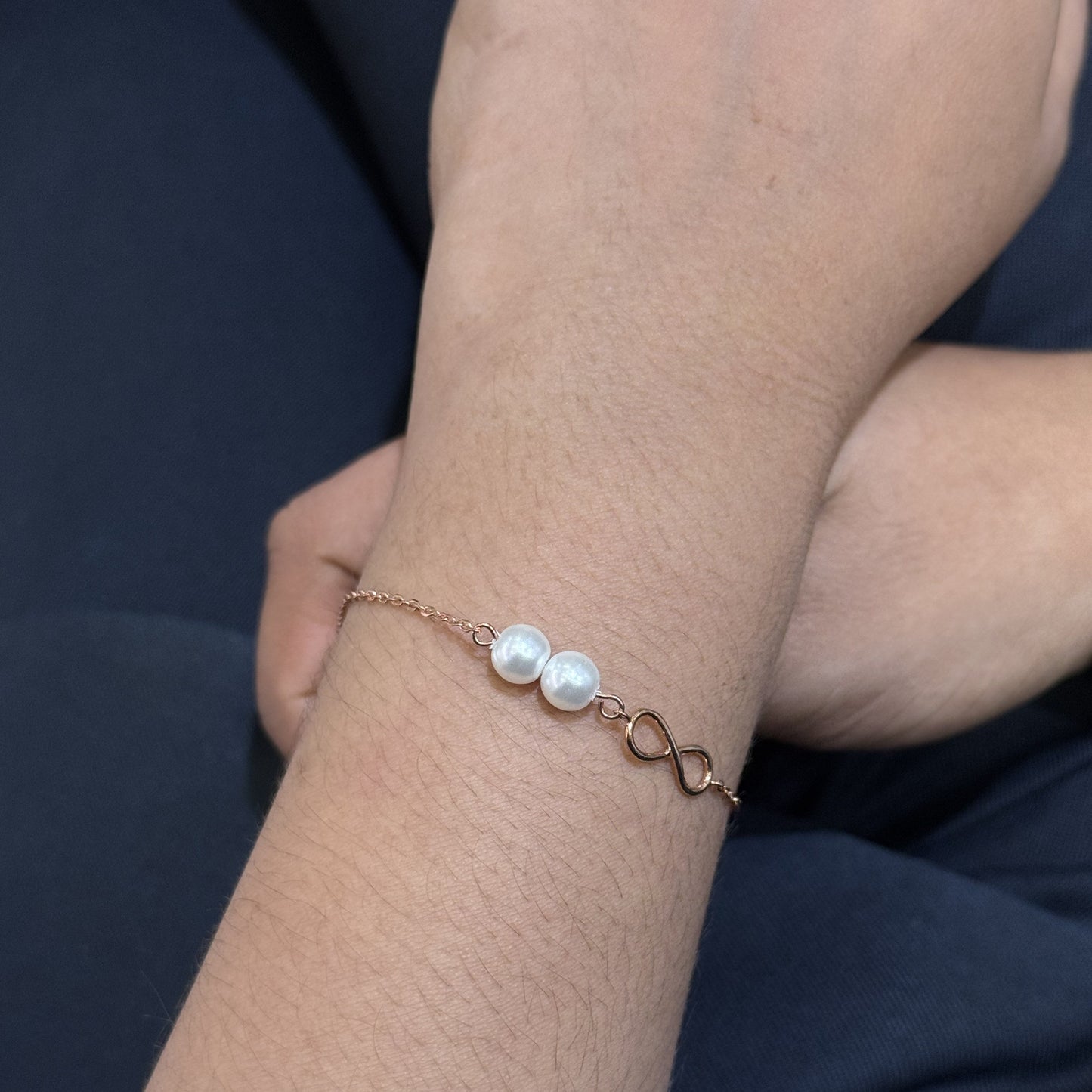 Elegant 925 Sterling Silver Rose-Tone Italian Bracelet – Perfect for Weddings, Festive Wear, Parties, and Gifting. - image 1