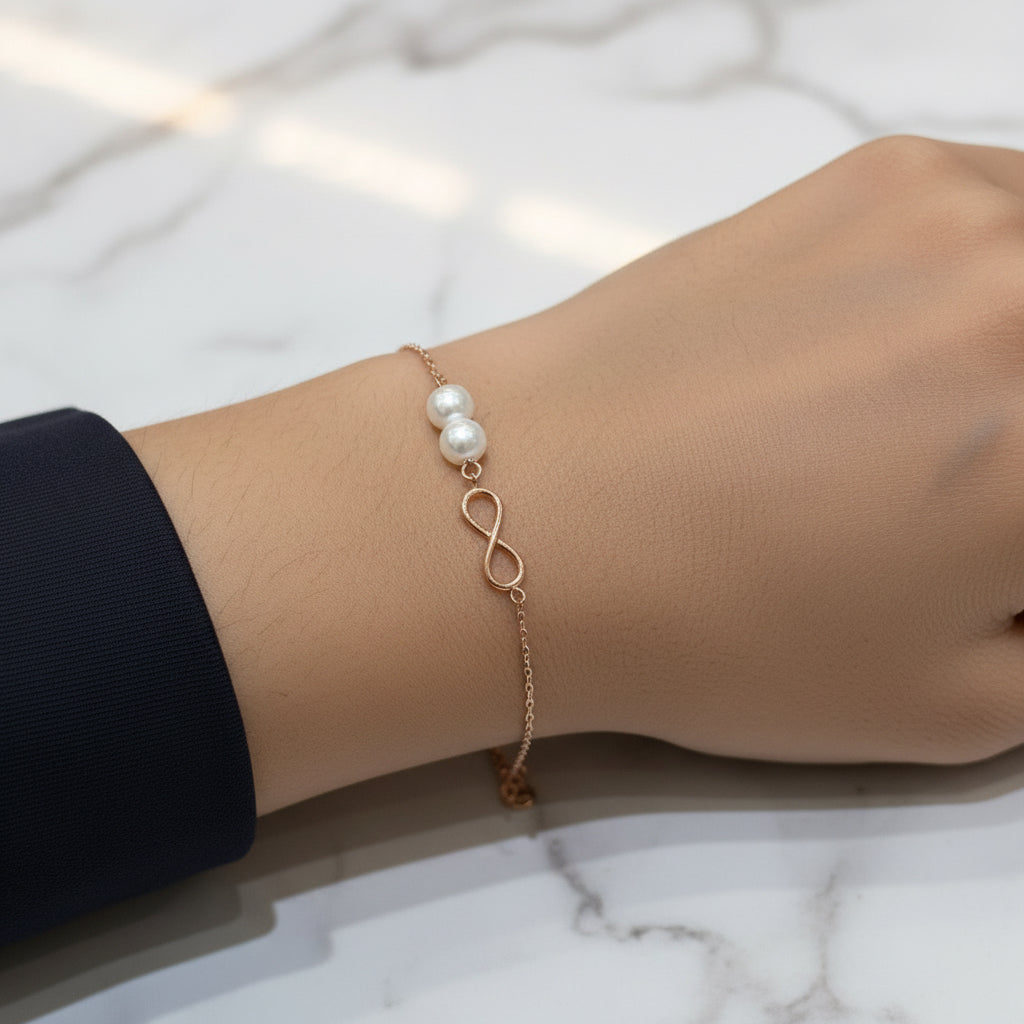 Elegant 925 Sterling Silver Rose-Tone Italian Bracelet – Perfect for Weddings, Festive Wear, Parties, and Gifting. - image 2