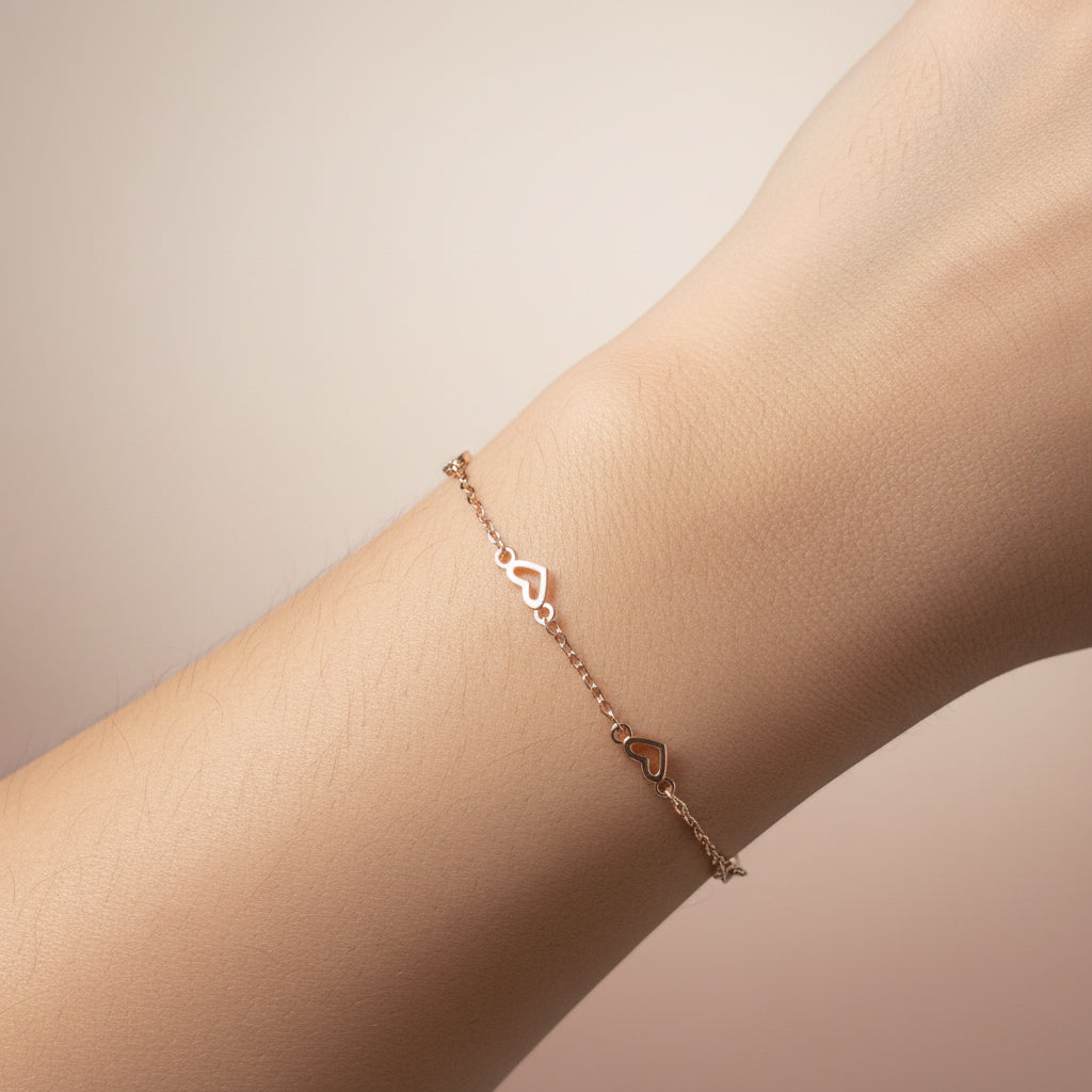 Elegant 925 Sterling Silver Rose-Tone Italian Bracelet for Women – Perfect for Office Wear, Casual Styling, Parties, and Gifting. - image 1