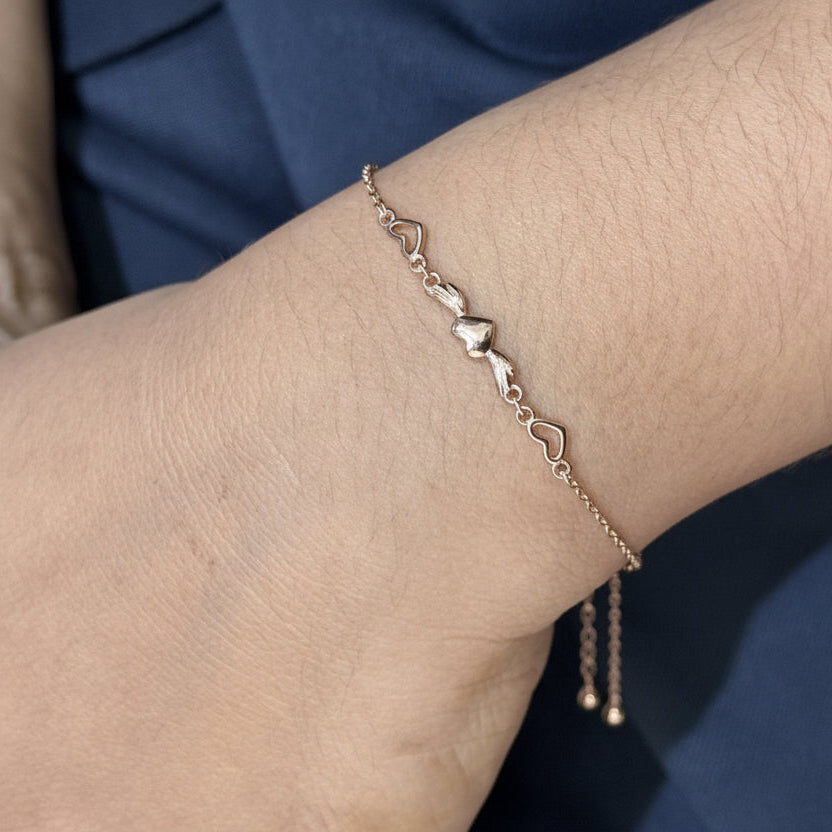 Elegant 925 Sterling Silver Rose Gold Italian Bracelet – A Minimalist Everyday Luxury for Women - image 1