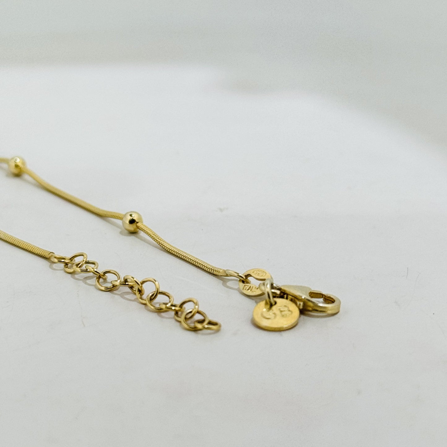 Gold-plated Italian 925 Sterling Silver Anklet